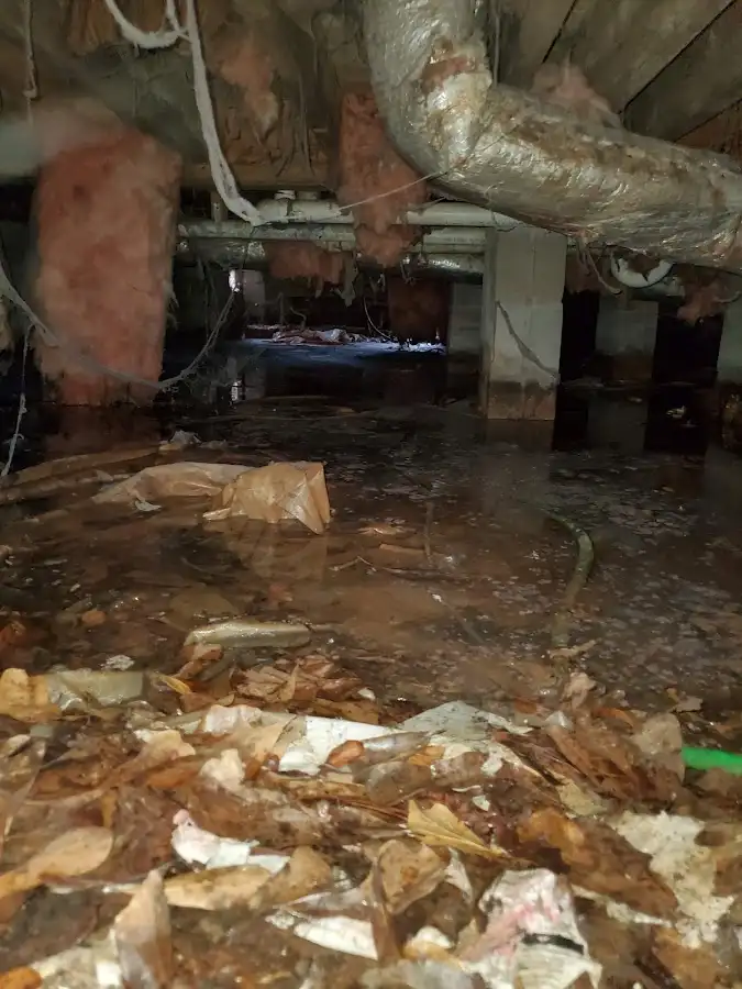 Crawl space flood assessment for Commercial Water Damage Restoration in Rockmart
