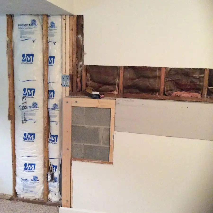 Wall insulation replacement during Contents Cleaning & Restoration in Rockmart